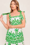 The Tropics Maxi Dress - Ivory Green