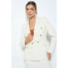 Natasha Tweed Blazer - Ivory