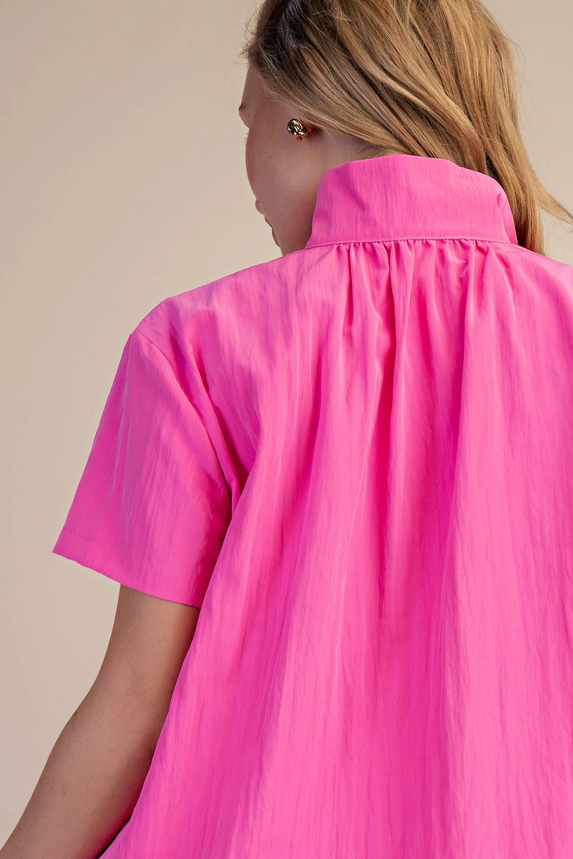 Jenny Collared Blouse - Pink