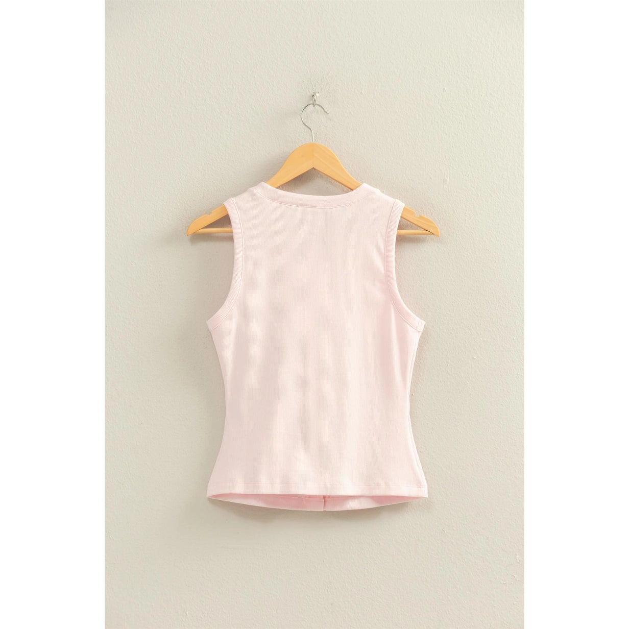 Ribbed Knit Tank - Soft Pink
