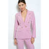 Natasha Fitted Blazer - Pink