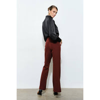 Sasha Satin Draped Blouse - Black