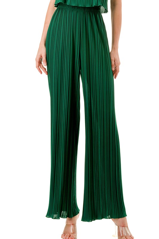 Palazzo Pants - Emerald