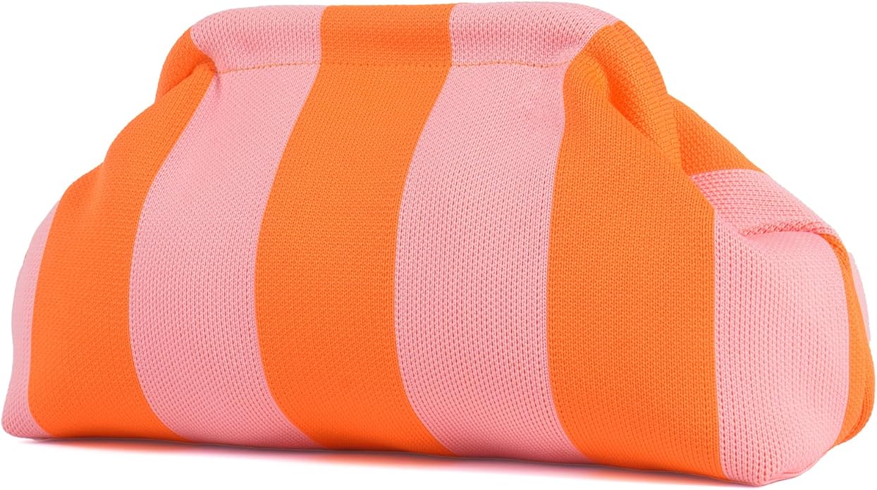 The Emma Clutch - Orange/Pink