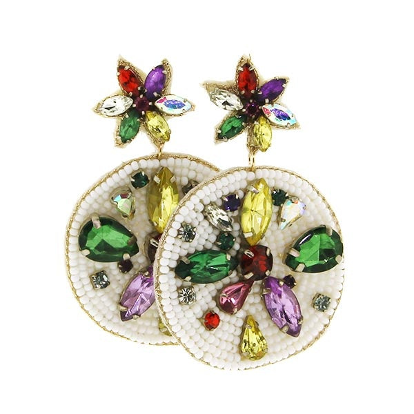 Beaded Christmas Earrings