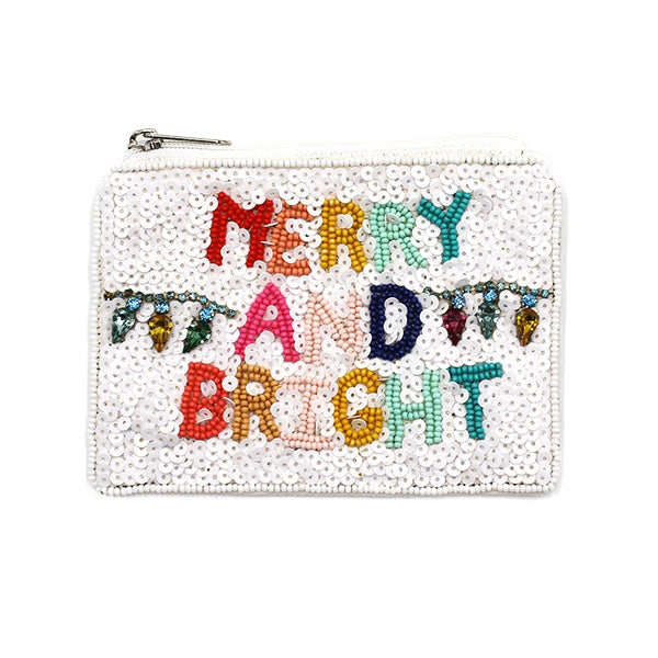 Merry & Bright Beaded Pouch