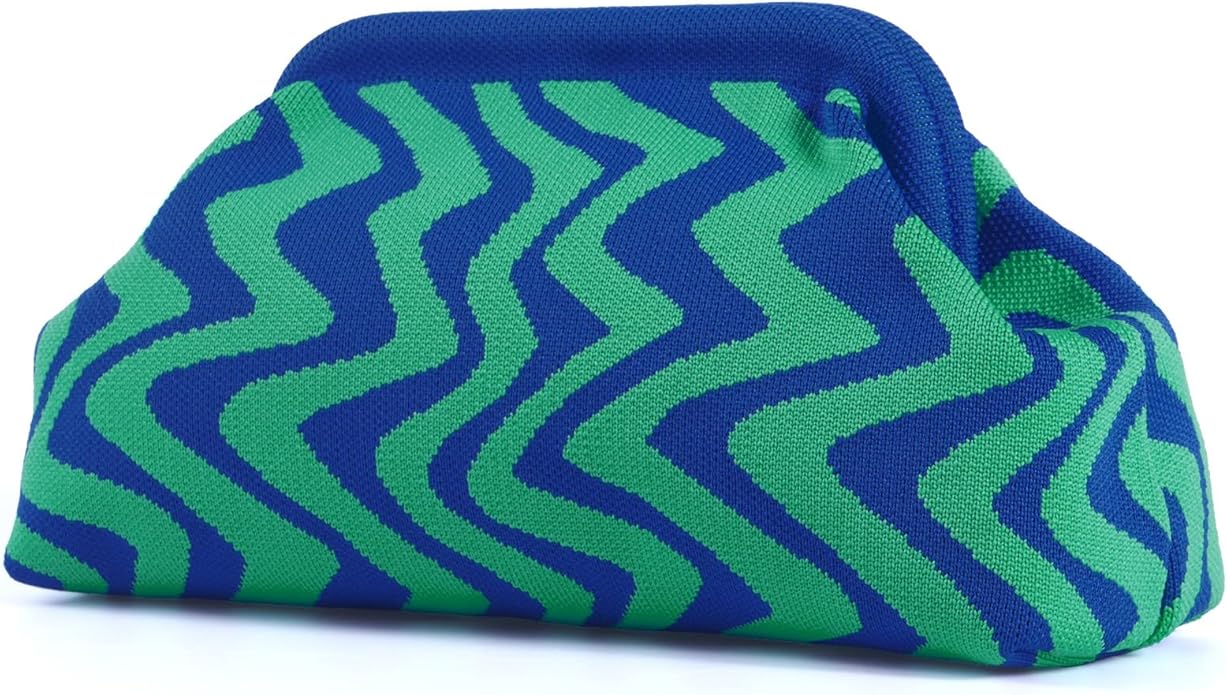 The Emma Clutch - Blue/Green