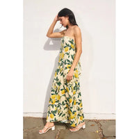 Lemon Garden Maxi Dress