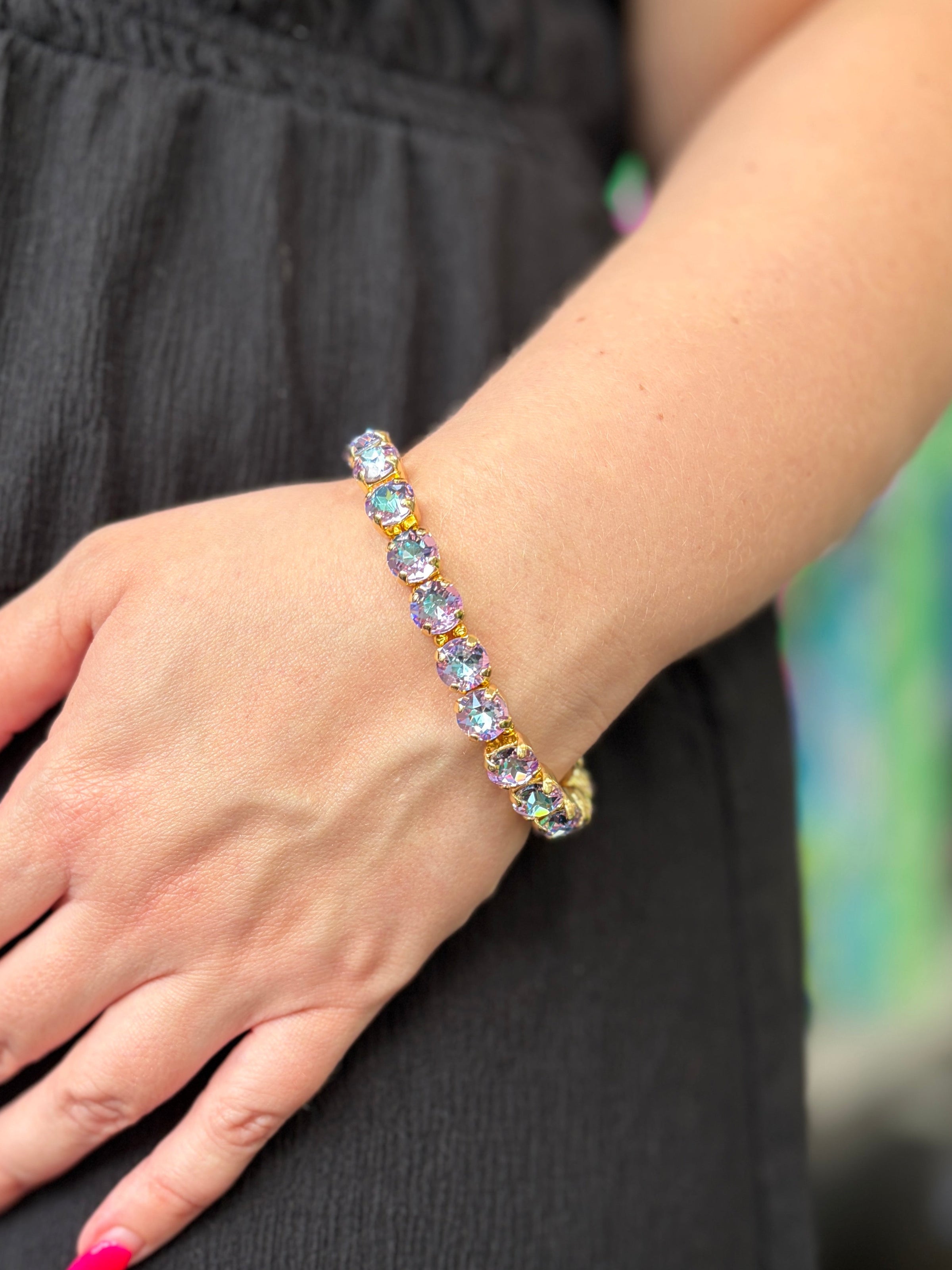 Crystal Vault Bracelet - Purple/Blue