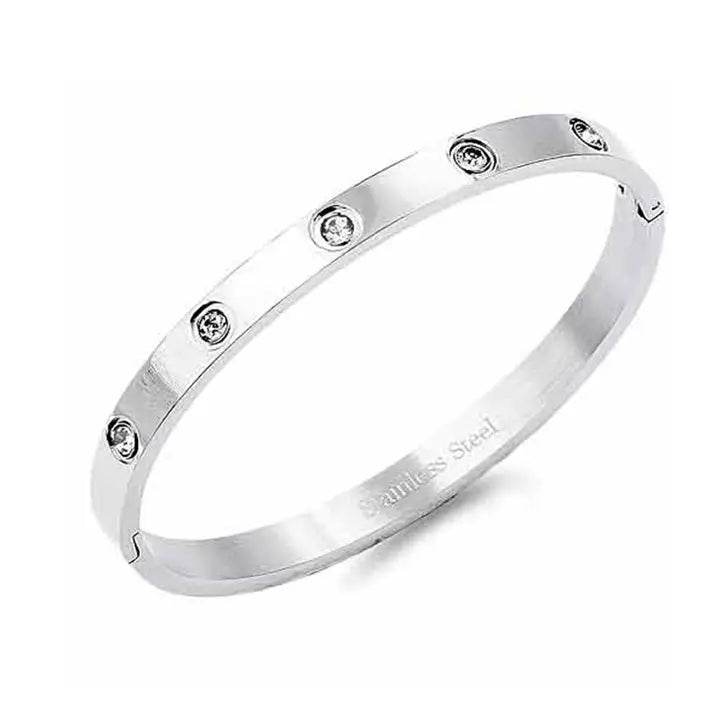 Silver Bangle Bracelet - 6MM