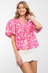 Sweetheart Puff Sleeve Blouse