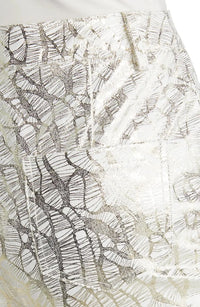 Metallic Straight Pants