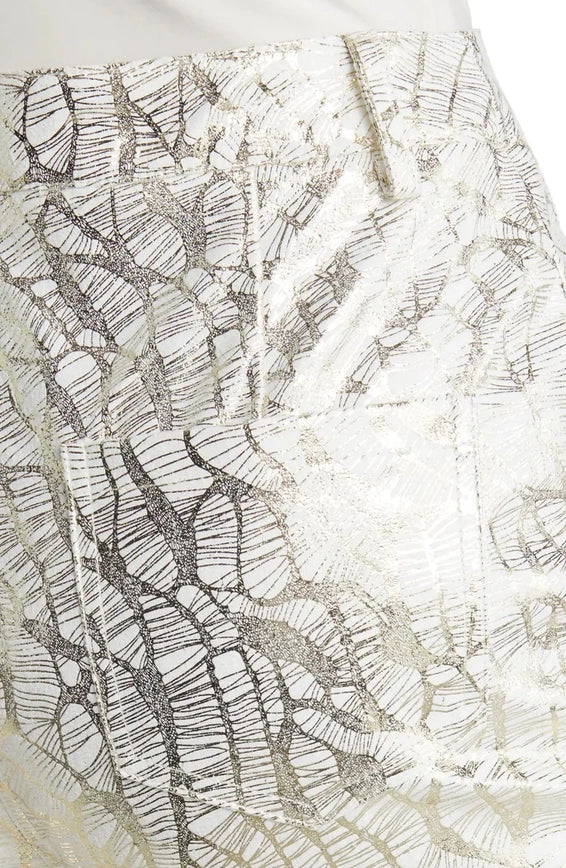 Metallic Straight Pants