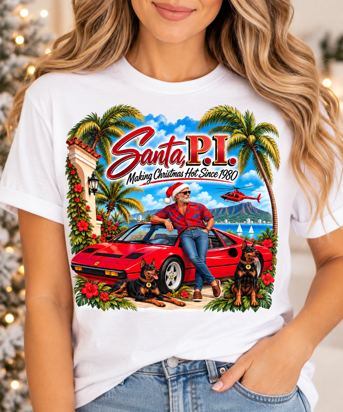 Santa P.I. Graphic Tee