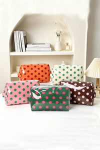 Polka Dot Cosmetic Bag - Ivory