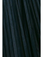 Black Pleated Midi Skirt - Belted