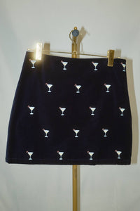 Martini Mini Skirt - Navy