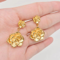 Rose Pendant Earrings