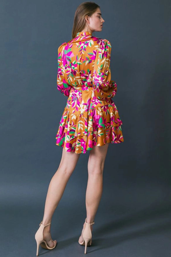 Floral Woven Mini Dress