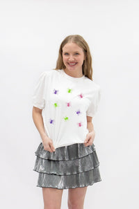 Spider Puff Sleeve Top