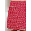 Blair Tweed Mini Skirt - Red
