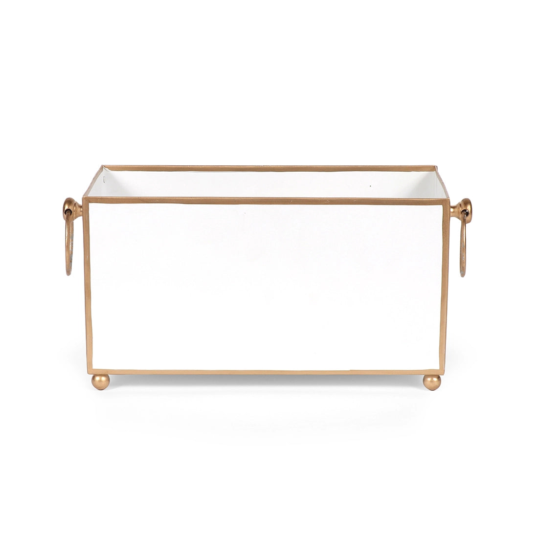 Mattie Cachepot Planter - White