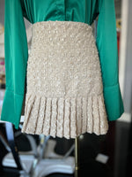 Tweed Mini Skirt - Ivory