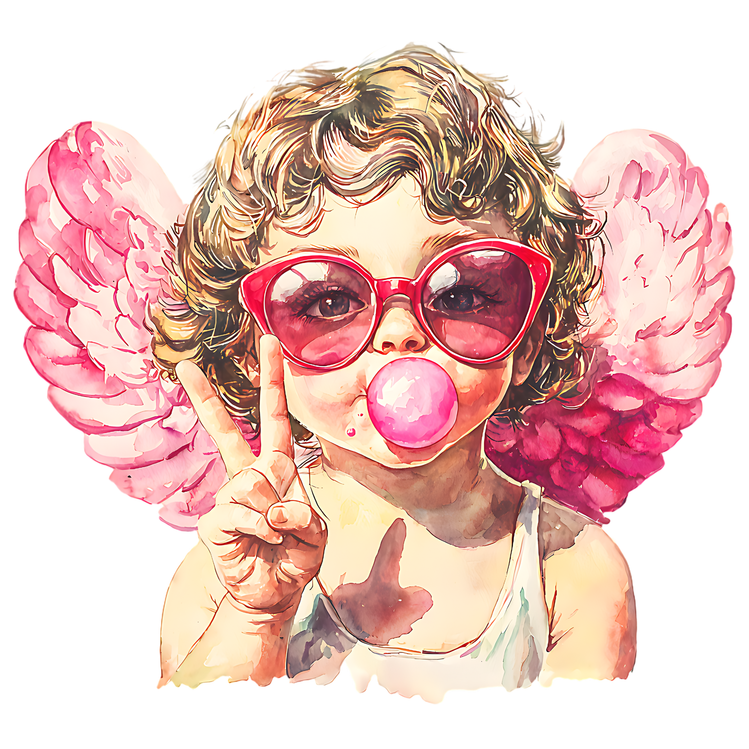 Bubblegum Cupid Graphic Tee