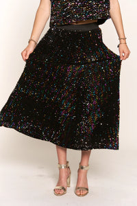 Sequin Maxi Skirt