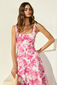 The Palms Midi Dress - Pink