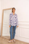 Indigo Floral Blouse