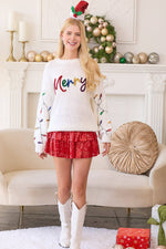 Sequined Lights Sweater - Merry