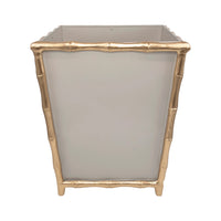 Mattie Square Wastebasket - White