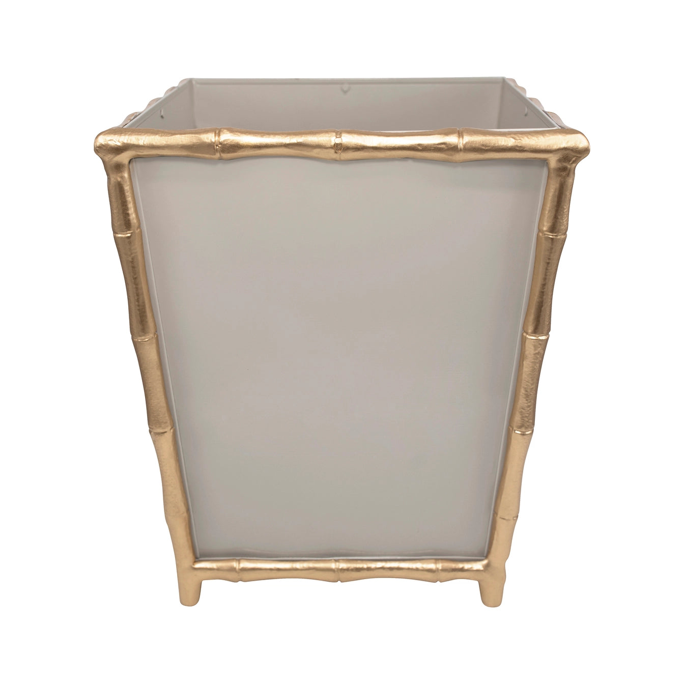 Mattie Square Wastebasket - White