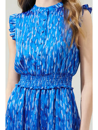 ONE LEFT!!! Merrick Blue Sleeveless Mini Dress