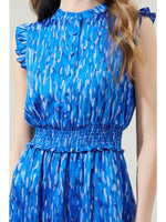 Merrick Blue Sleeveless Mini Dress