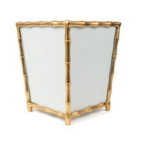 Mattie Square Wastebasket - White