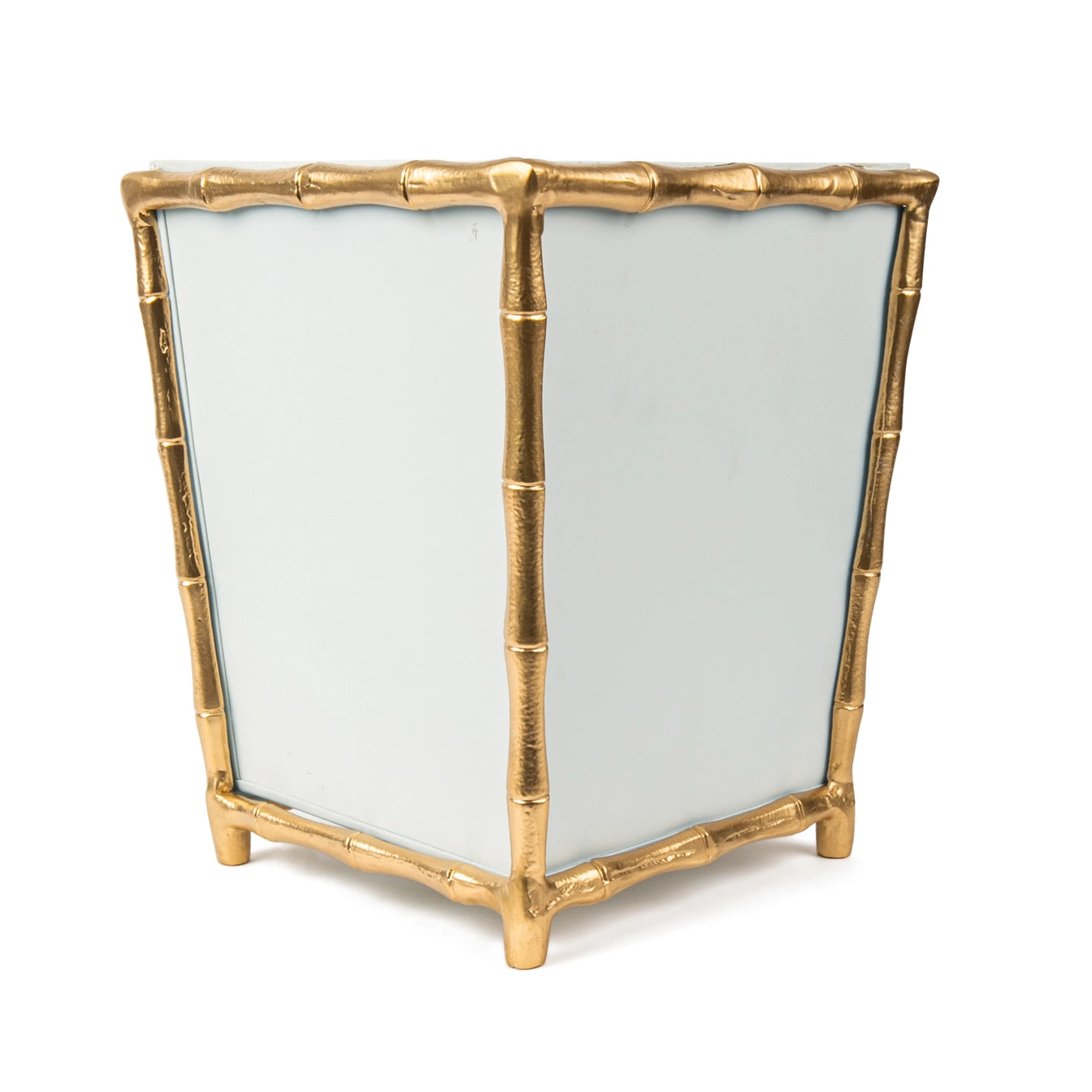 Mattie Square Wastebasket - White