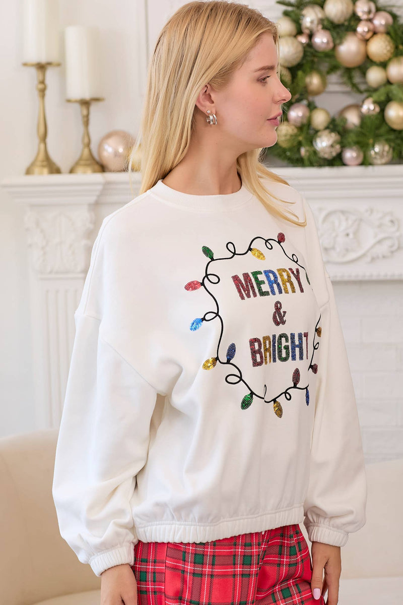 Merry & Bright Sequin Sweater