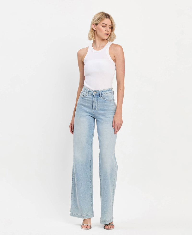 Festival Wide Leg Jeans - Light Wash