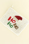 Ho Ho Ho Beaded Pouch
