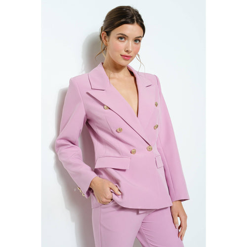 Natasha Fitted Blazer - Pink
