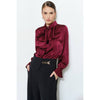 Sasha Bell Sleeve Blouse - Wine