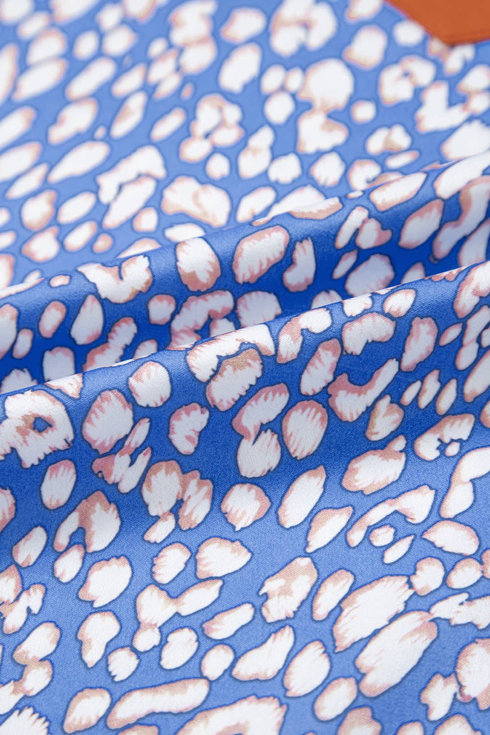 Leopard V-Neck Puff Sleeve Blouse