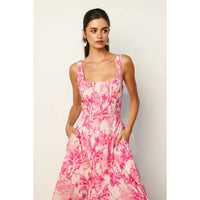 The Palms Midi Dress - Pink