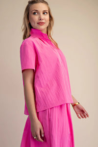 Jenny Collared Blouse - Pink