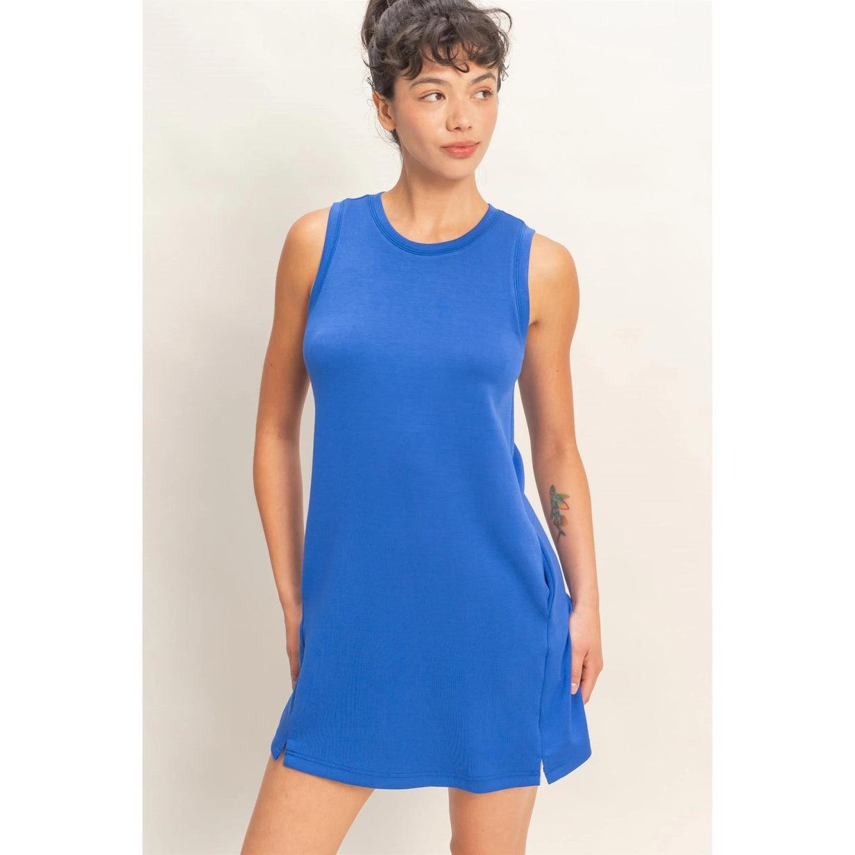 On The Go Mini Dress - Cobalt