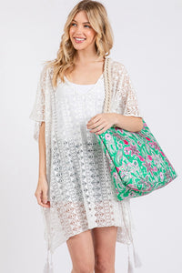 Giraffe Beach Tote - Green