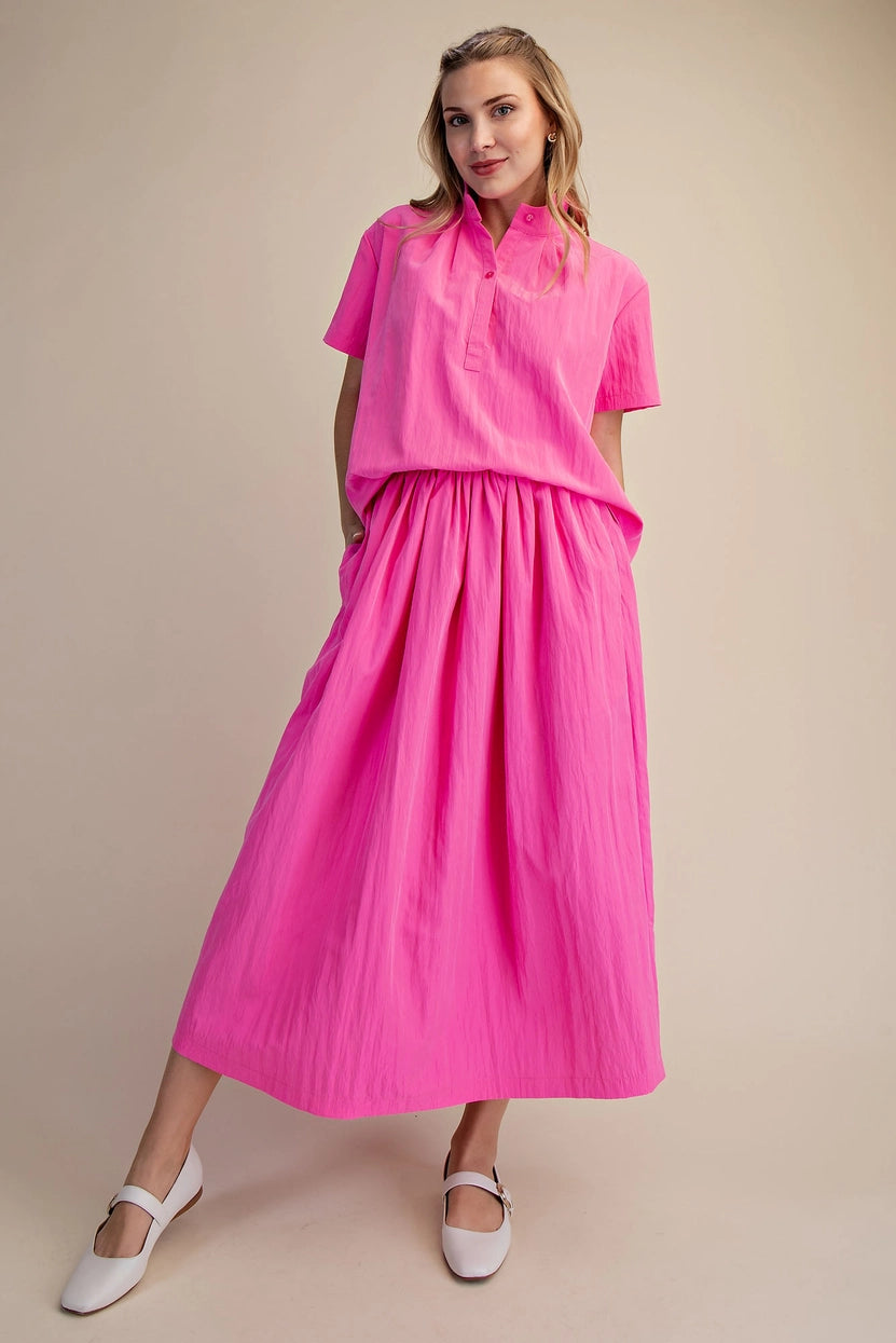 Jenny Collared Blouse - Pink