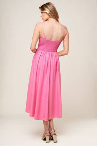Sweetheart Midi Sundress - Pink